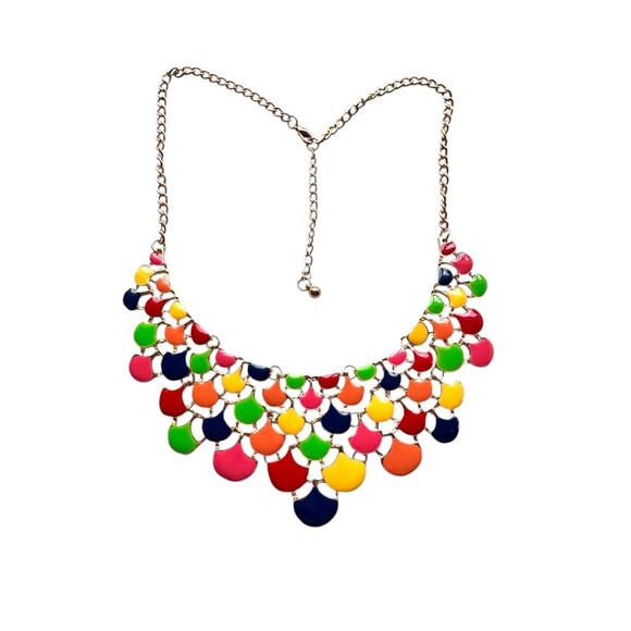 Unbranded Jewelry - Unique Colorful and Gold Plated Statement Necklace #7086